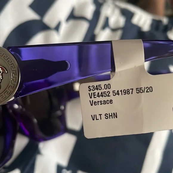 COPY - Brand new with the tag and serial number Versace glasses Versace 4361 GB1/87 | Black Medusa Biggie Sunglasses - US main image 4